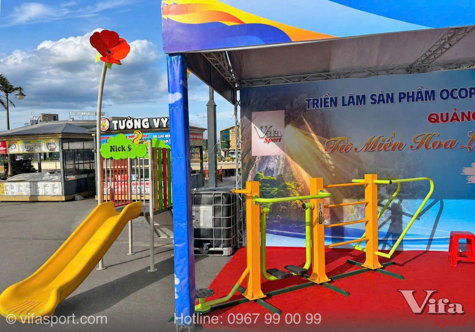 THIẾT BỊ NGOÀI TRỜI VÀ THIẾT BỊ GDTC VIFASPORT ĐƯỢC TRAO TẶNG TẠI QUẢNG TRỊ