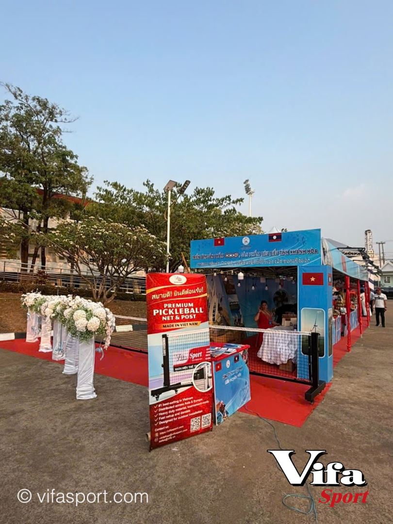 VIFASPORT KHẲNG ĐỊNH VỊ THẾ DẪN ĐẦU THIẾT BỊ PICKLEBALL TẠI HỘI CHỢ VIỆT NAM – LÀO 2026
